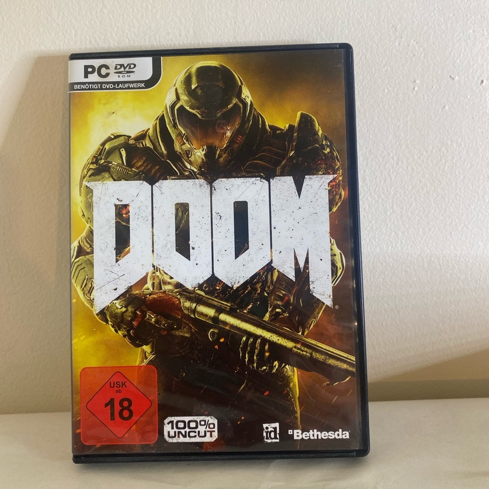 Doom German PC DVD video game 2016 Bethesda